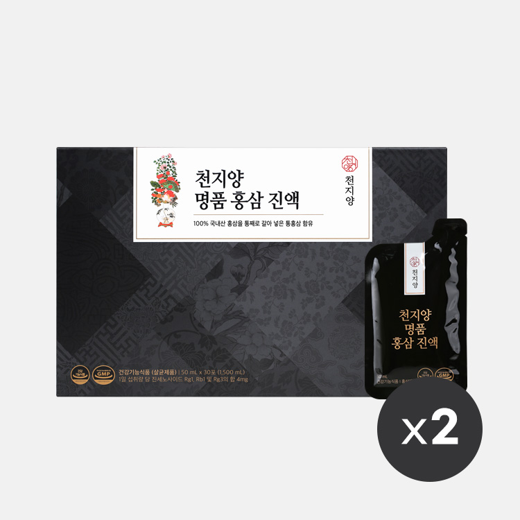 천지양 명품 홍삼 진액(50ml x 30포) x2박스
