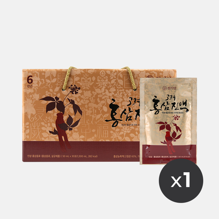 천지양 고려홍삼진액(50ml x 30포) x1박스