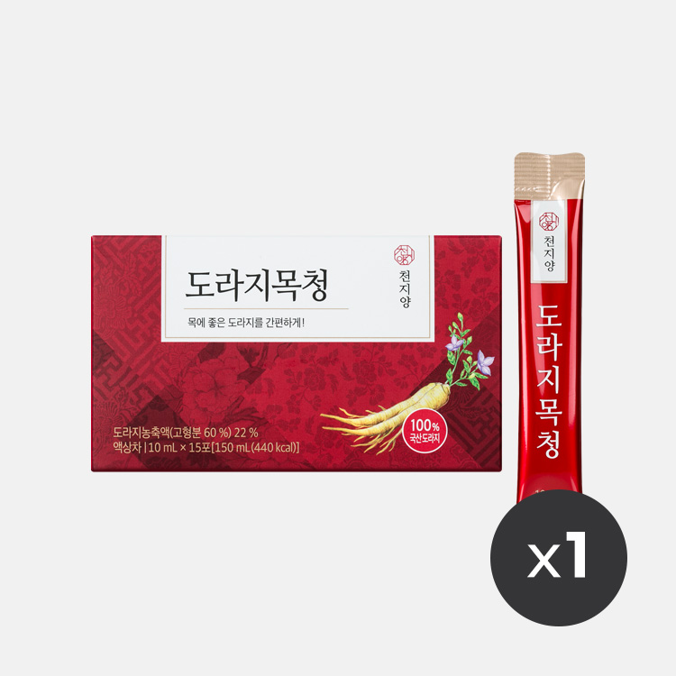 천지양 도라지목청(10ml x 15포) x1박스