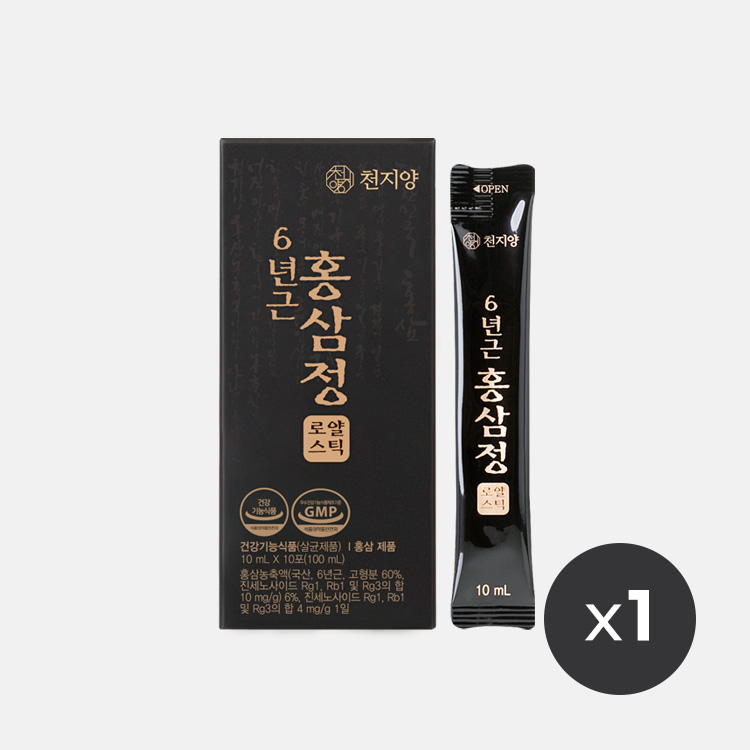 천지양 6년근 홍삼정 로얄스틱(10ml x 10포) x1박스